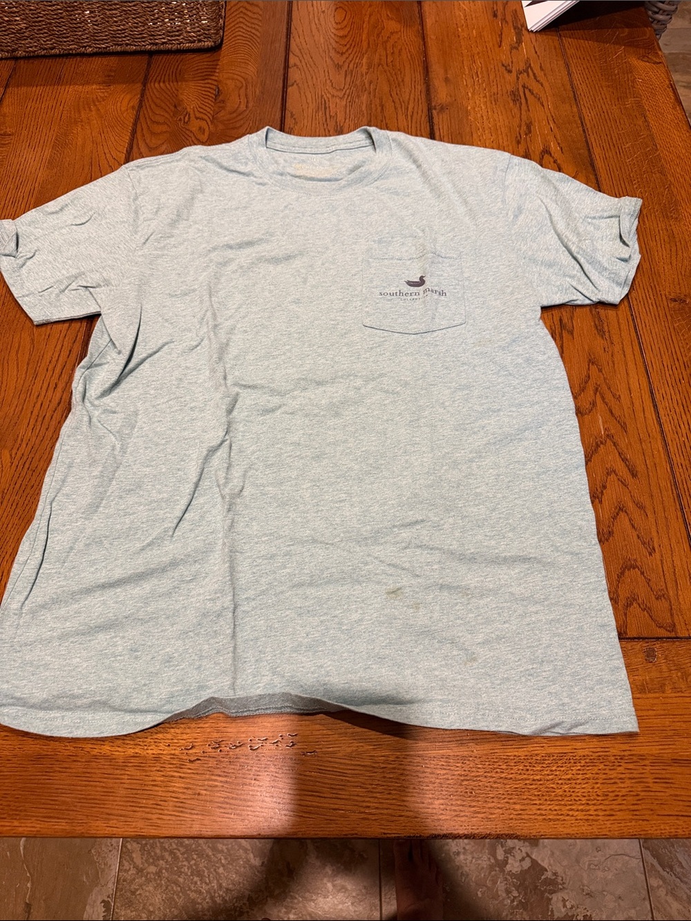 Southern Marsh Heather Light Blue Pocket Tee